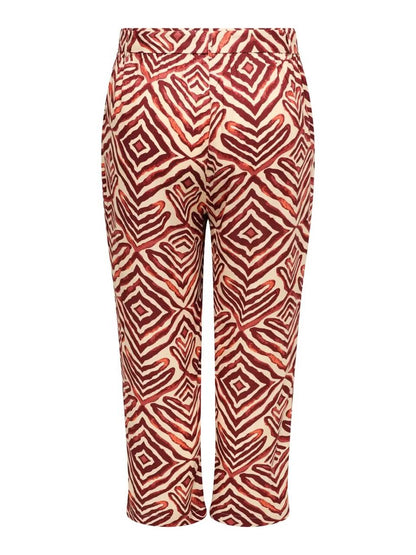 mønstrede bukser ONLY Cmakoma CARSHILLA Culotte Pant Hot Chocolate TRIBE