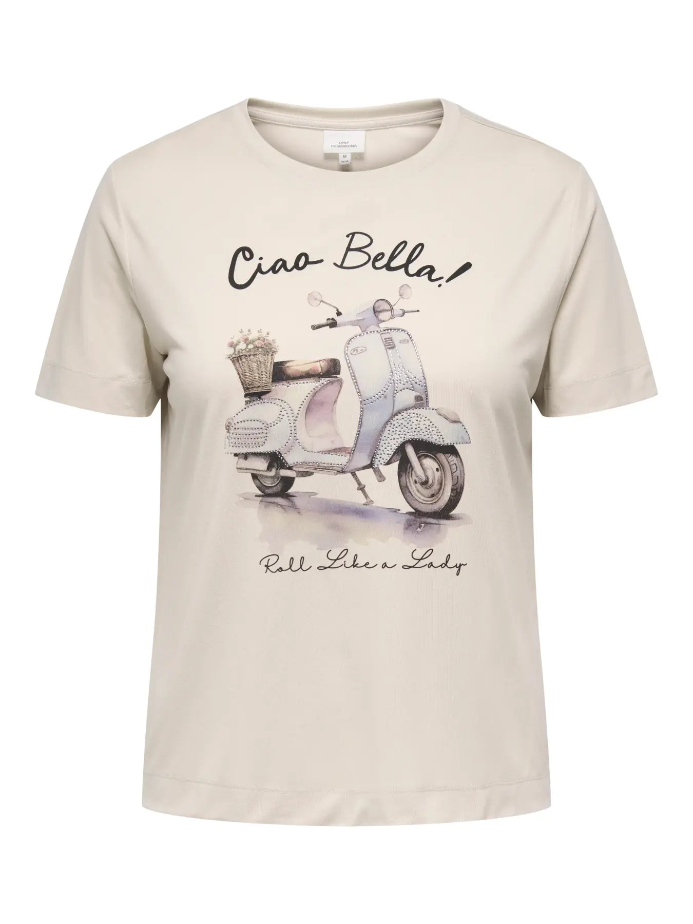 ONLY CARNIKO S/S O-NECK REG TEE JRS - Oatmeal Scooter