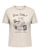 ONLY CARNIKO S/S O-NECK REG TEE JRS - Oatmeal Scooter
