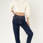 MIND by lene mom jeans dark blue
