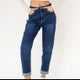 MIND by lene  mom Jeans medium blue