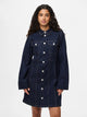 PIECES FEMMA LS SHORT DENIM DRESS | dark blue