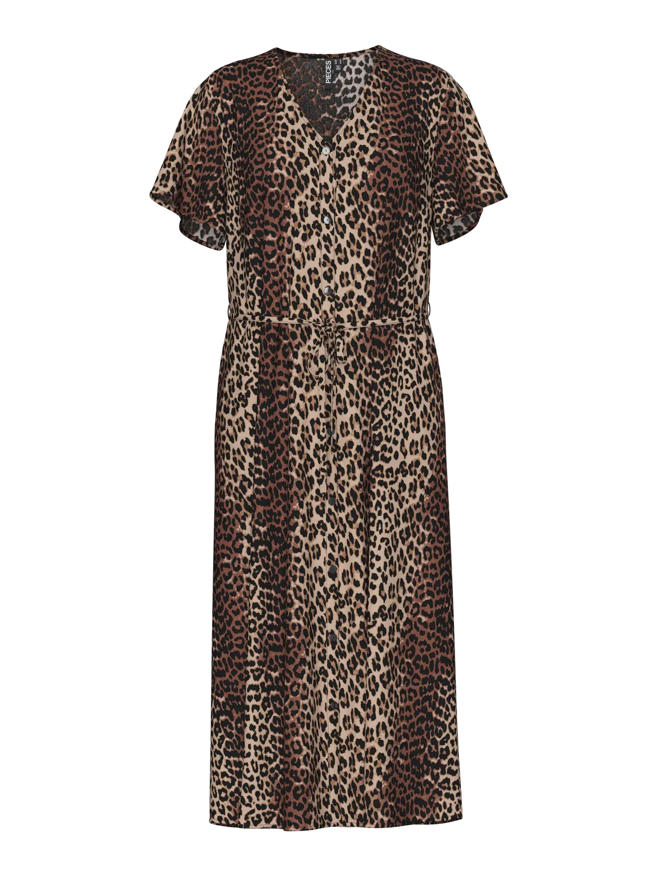 PCNYA SS V-NECK MIDI DRESS  | Moonlighe leo