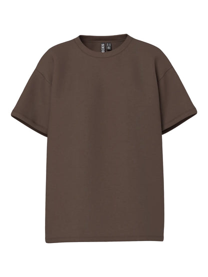 PIECES PCSKYLAR SS OVERSIZED TEE | Hot Fudge