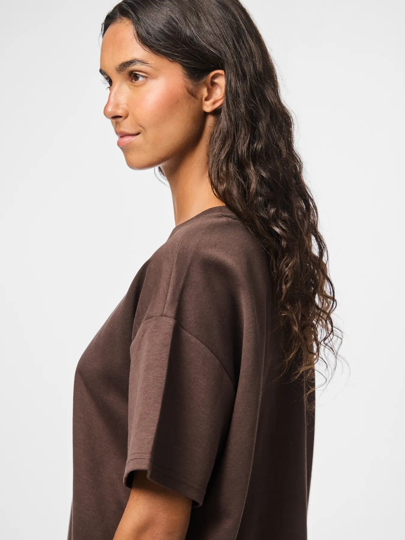 PIECES PCSKYLAR SS OVERSIZED TEE | Hot Fudge