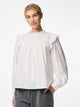 PIECES Bright White Shirt PCVELA LS SHIRT WVN NOOS