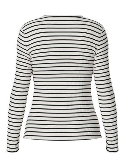 PIECES  PCRUKA LS TOP NOOS BC | Cloud Dancer NEW BLACK