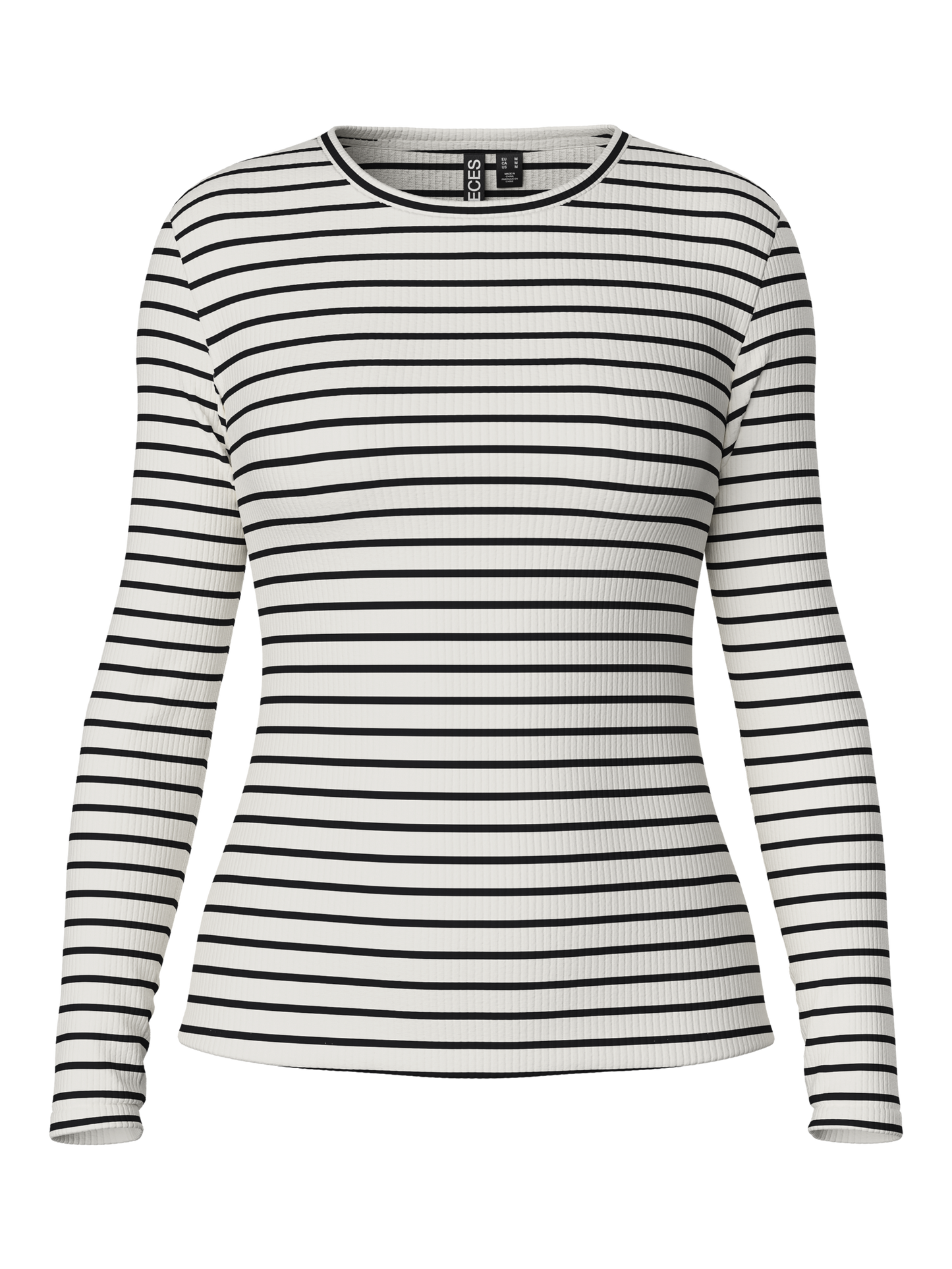 PIECES  PCRUKA LS TOP NOOS BC | Cloud Dancer NEW BLACK