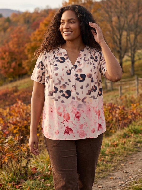 PRIMROSE BLOUSE SAND COMBI