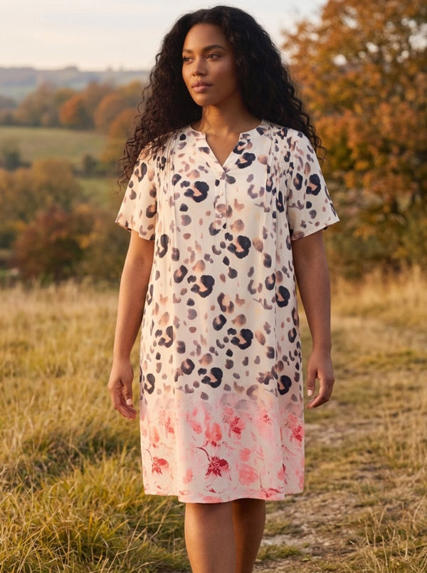 PRIMROSE DRESS SAND COMBI