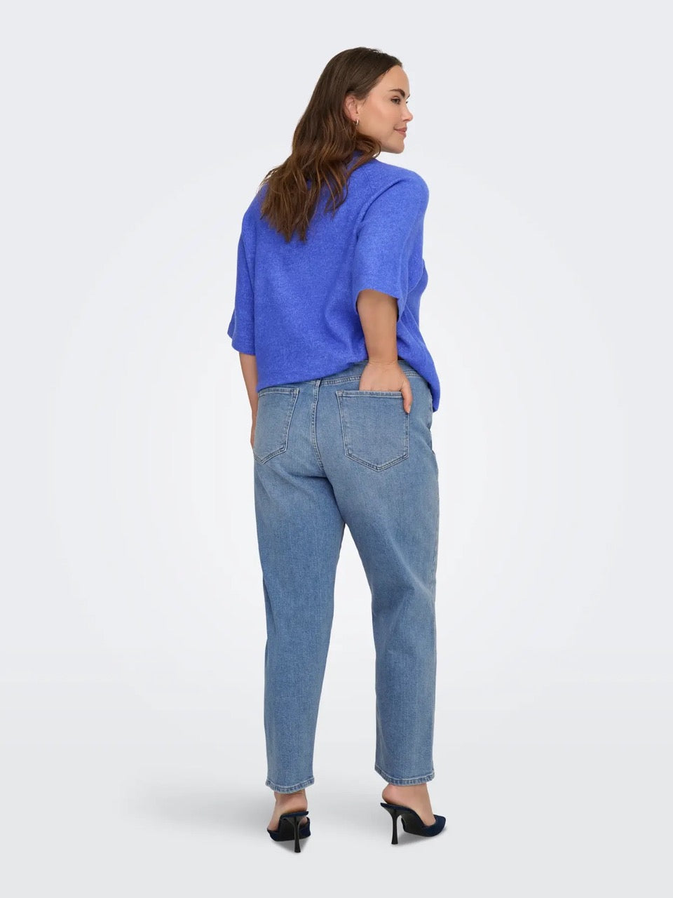 straight fit lyseblå jeans ONLY Carmakoma CAREMILYSTRETCH jeans Light Blue Denim