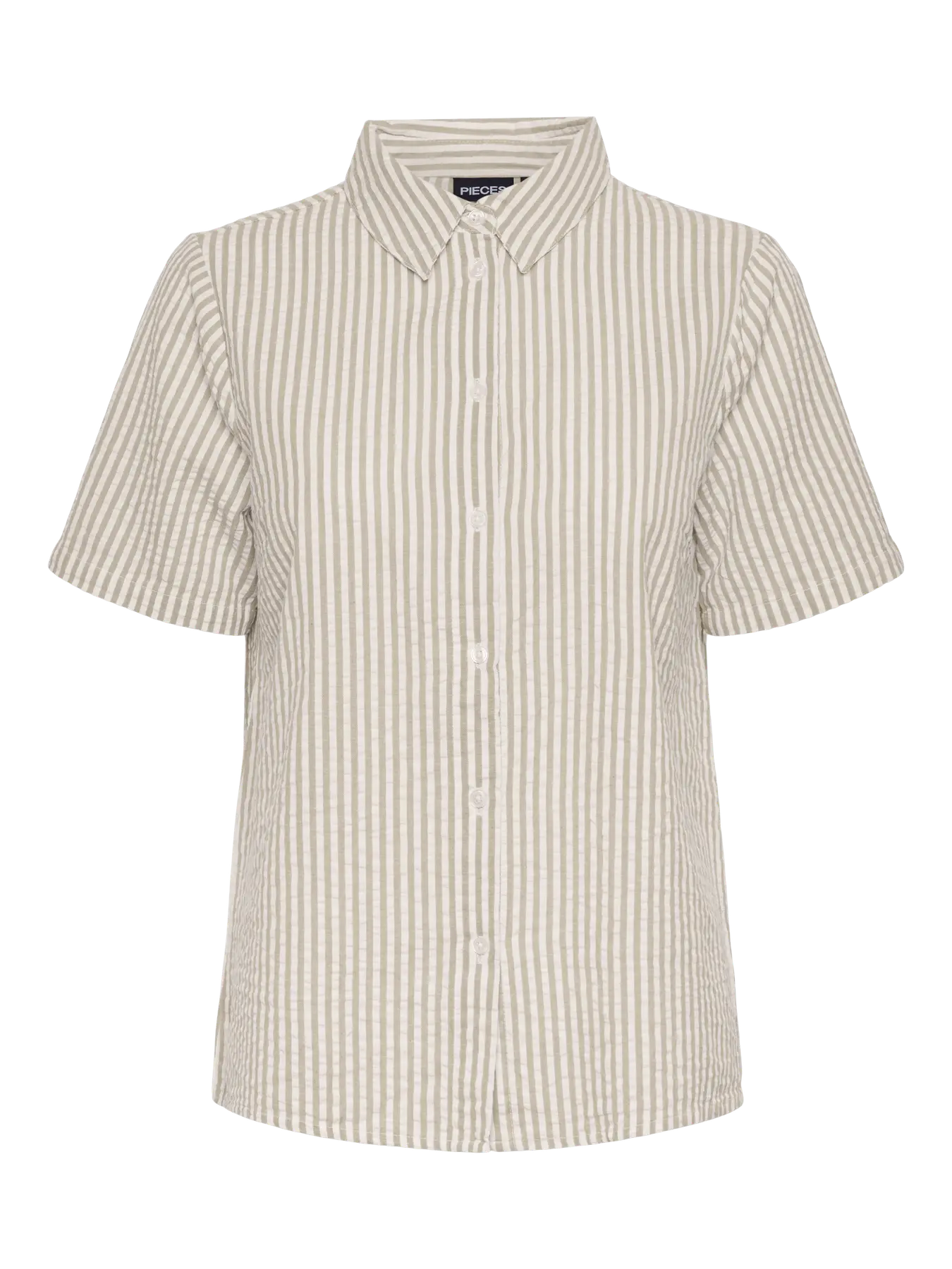 PIECES PCSALLY SS SHIRT WVN NOOS | Tea Cloud dancer