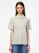 PIECES PCSALLY SS SHIRT WVN NOOS | Tea Cloud dancer