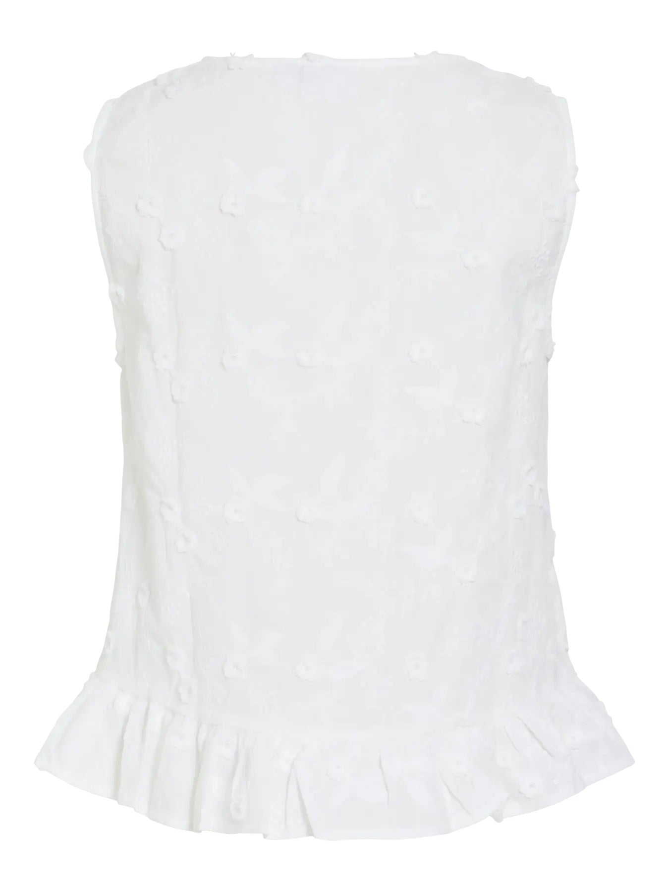 VISIMONE V-NECK S/L TOP - White