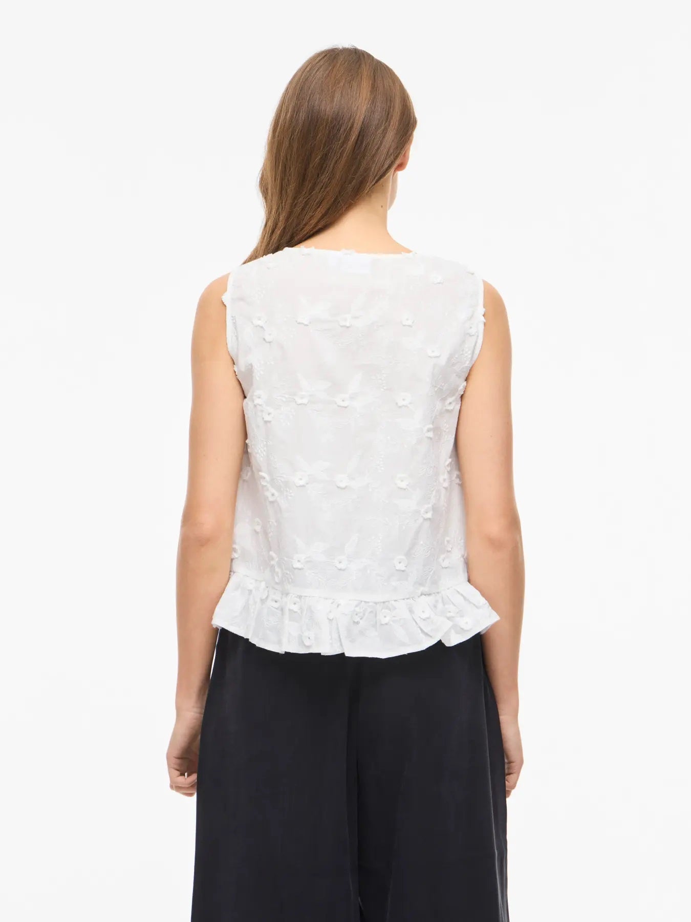 VISIMONE V-NECK S/L TOP - White