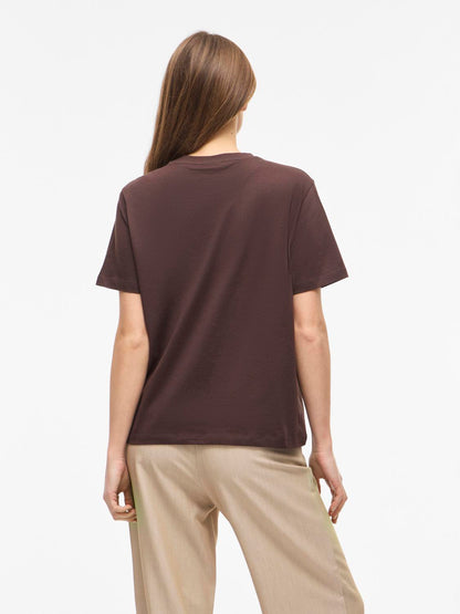 Vila - Vivora - T-shirt - Coffee Bean