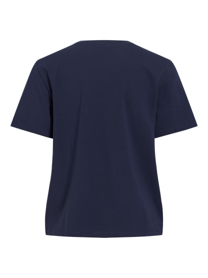 Vila - Vinora - T-shirt - Navy Blazer