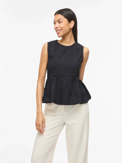 VIJIMBA O-NECK S/L TOP - Black Beauty