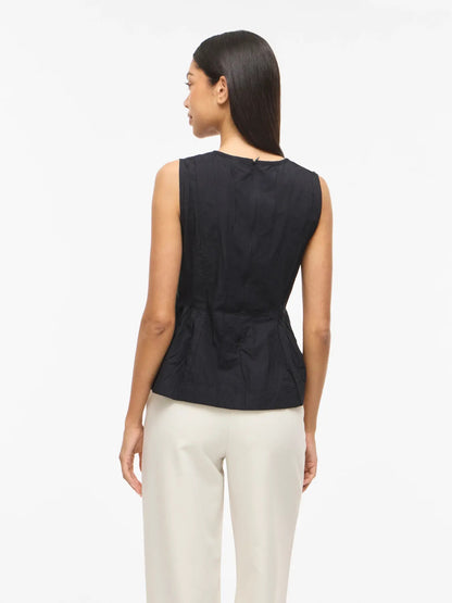 VIJIMBA O-NECK S/L TOP - Black Beauty
