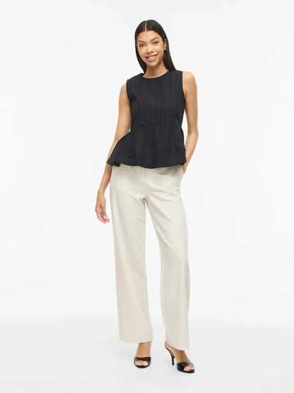 VIJIMBA O-NECK S/L TOP - Black Beauty