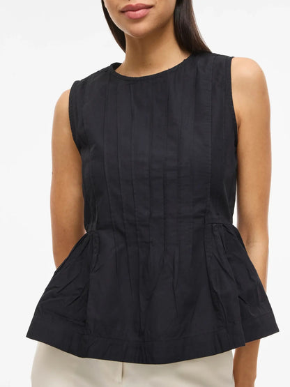 VIJIMBA O-NECK S/L TOP - Black Beauty