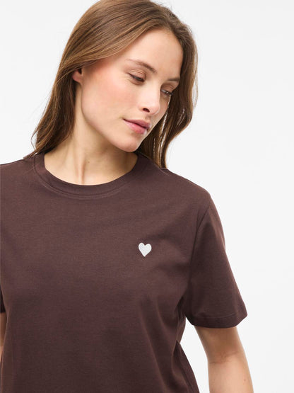 Vila - Vivora - T-shirt - Coffee Bean