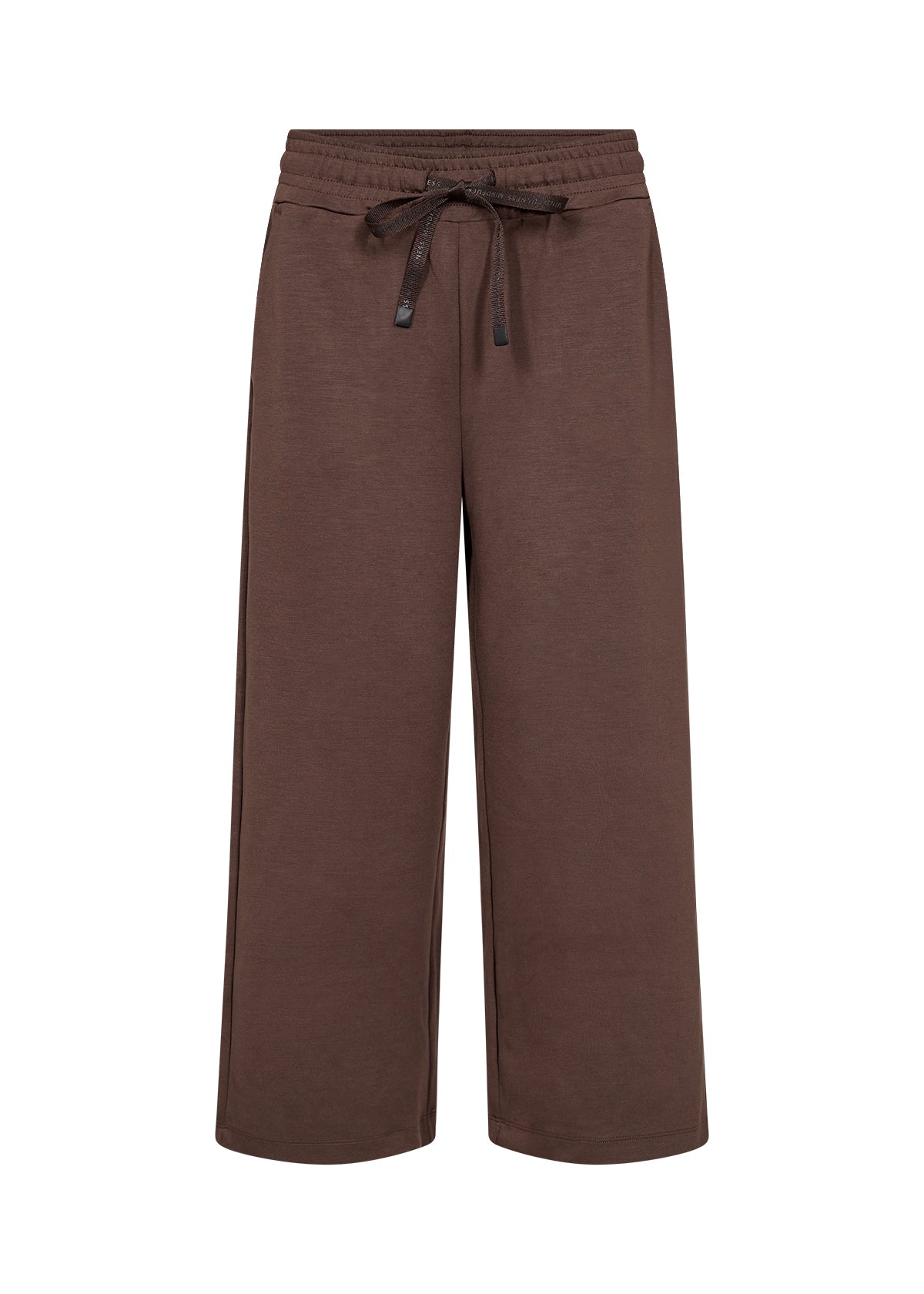 brune joggingbukser med snøre i taljen og sidelommer. Soyaconcept SC-BANU 26 Bukser HOT FUDGE