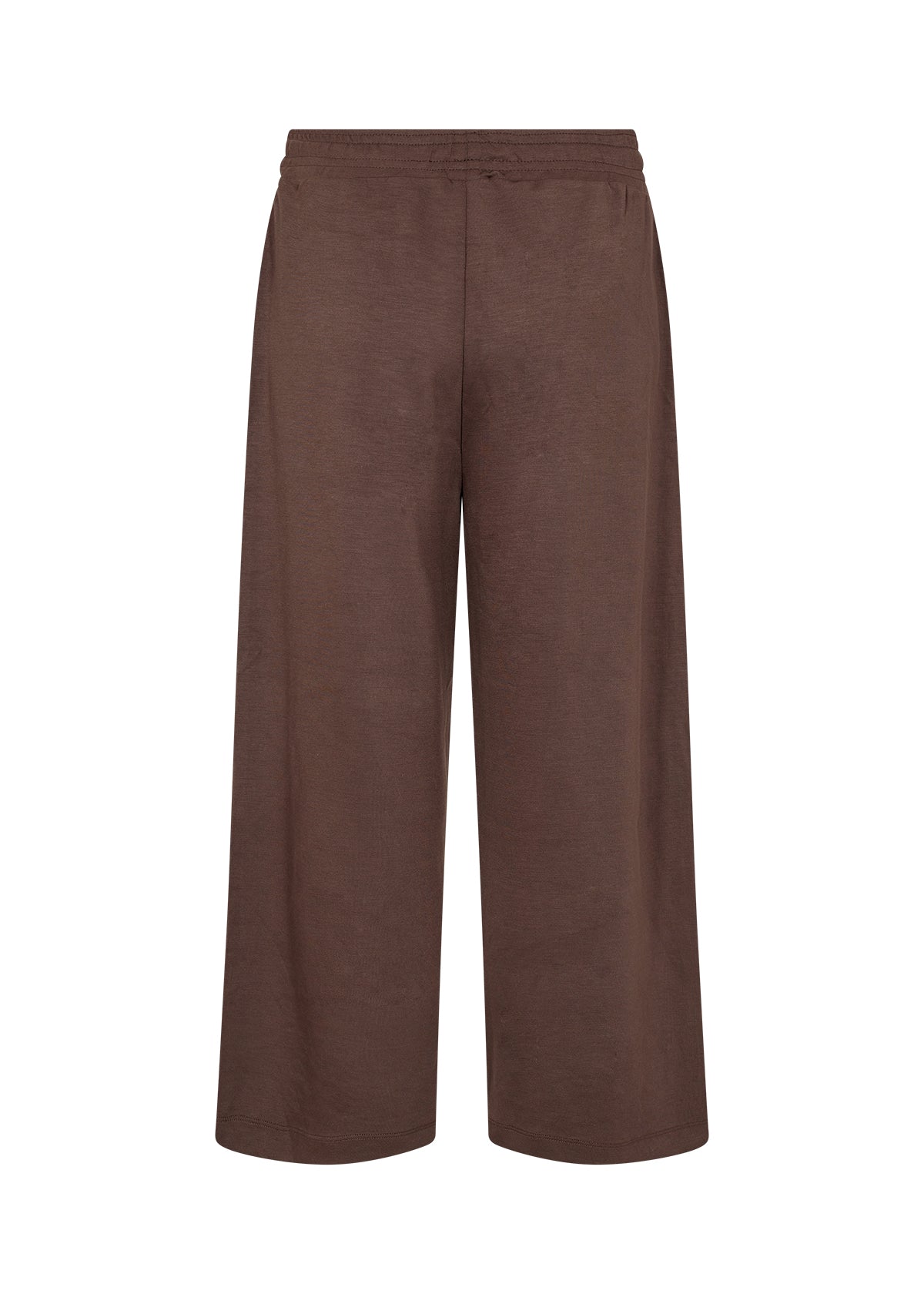 bagpå brune joggingbukser med snøre i taljen og sidelommer. Soyaconcept SC-BANU 26 Bukser HOT FUDGE