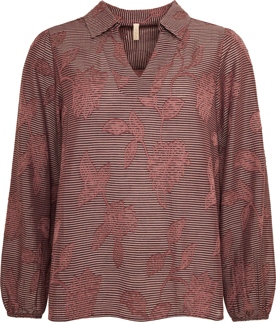 OFFELIA - Susan Blouse - Bordeaux Combi