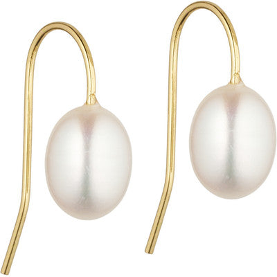 Tim & Simonsen Sardina øreringe | Forgyldt m. perle