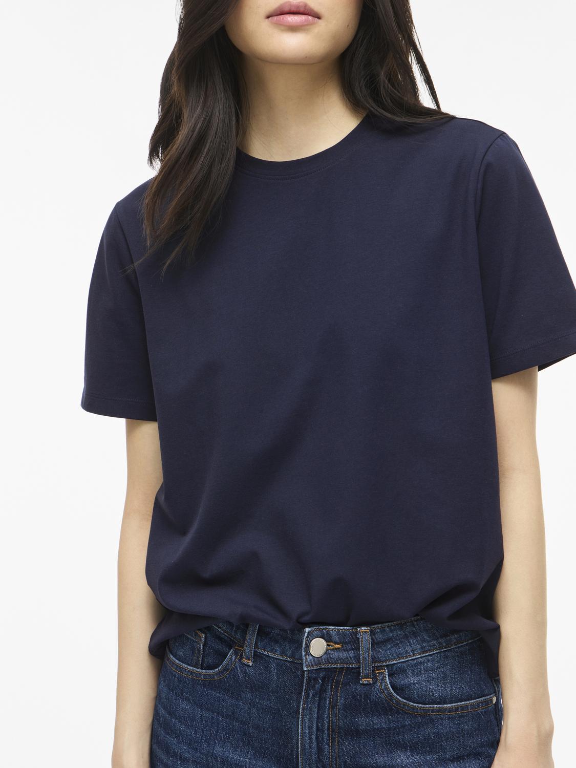 Vila - Vinora - T-shirt - Navy Blazer