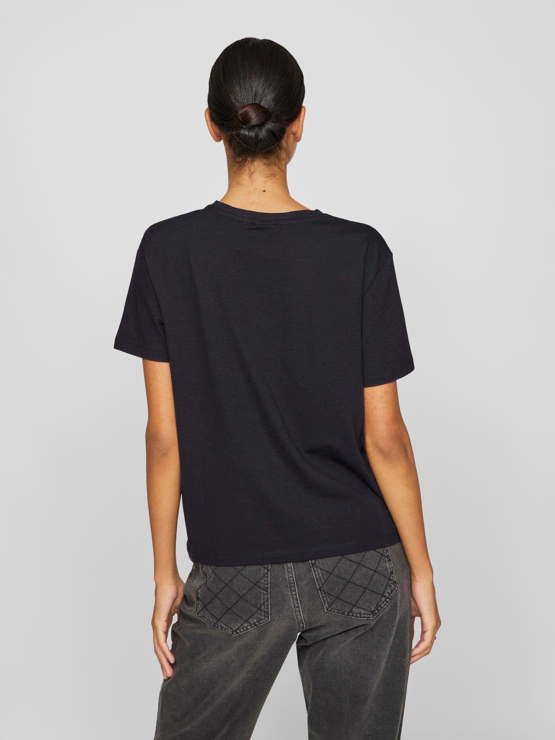Vila - Vinora - T-shirt - Black Beauty