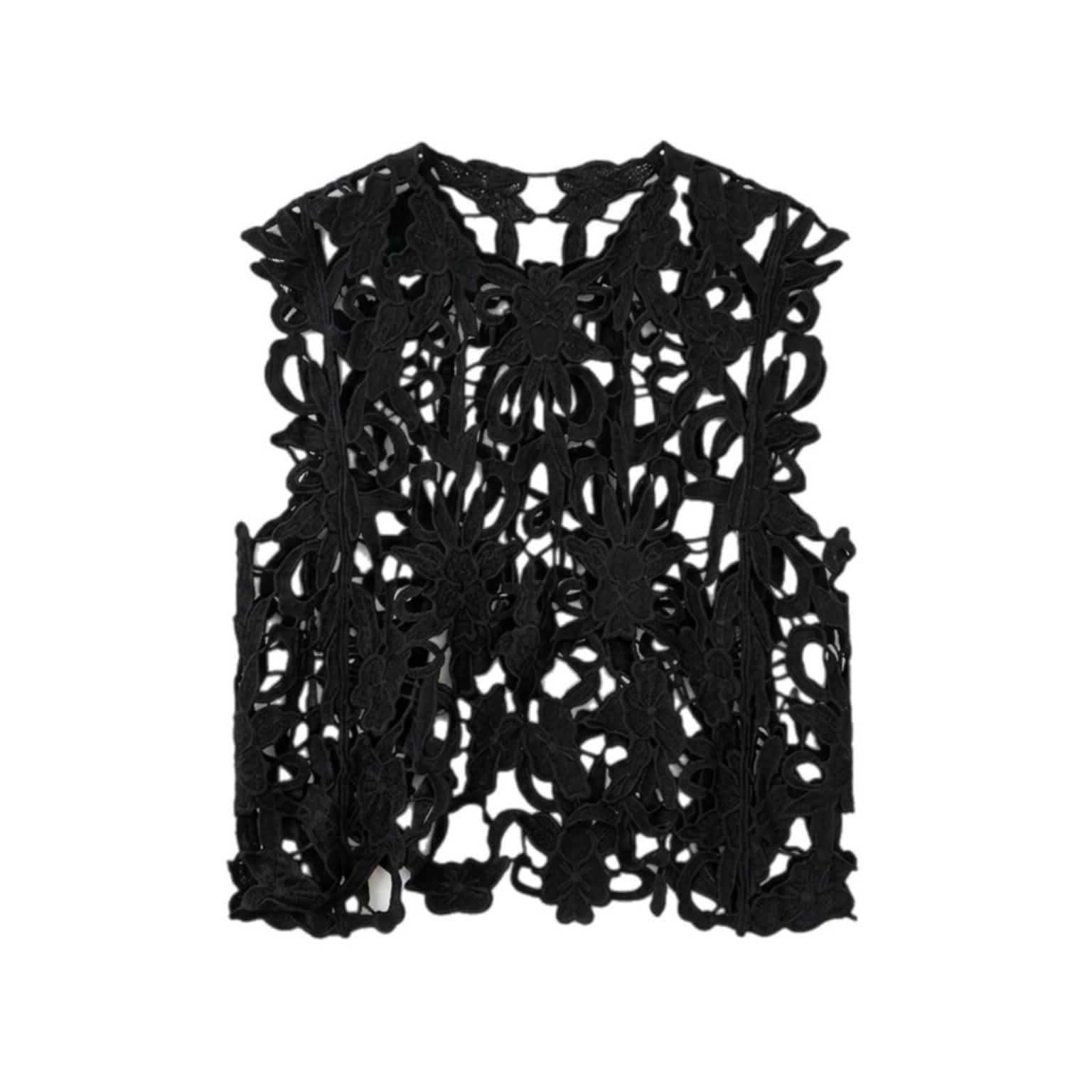 Tim & Simonsen - Gudrun Lace Top Black