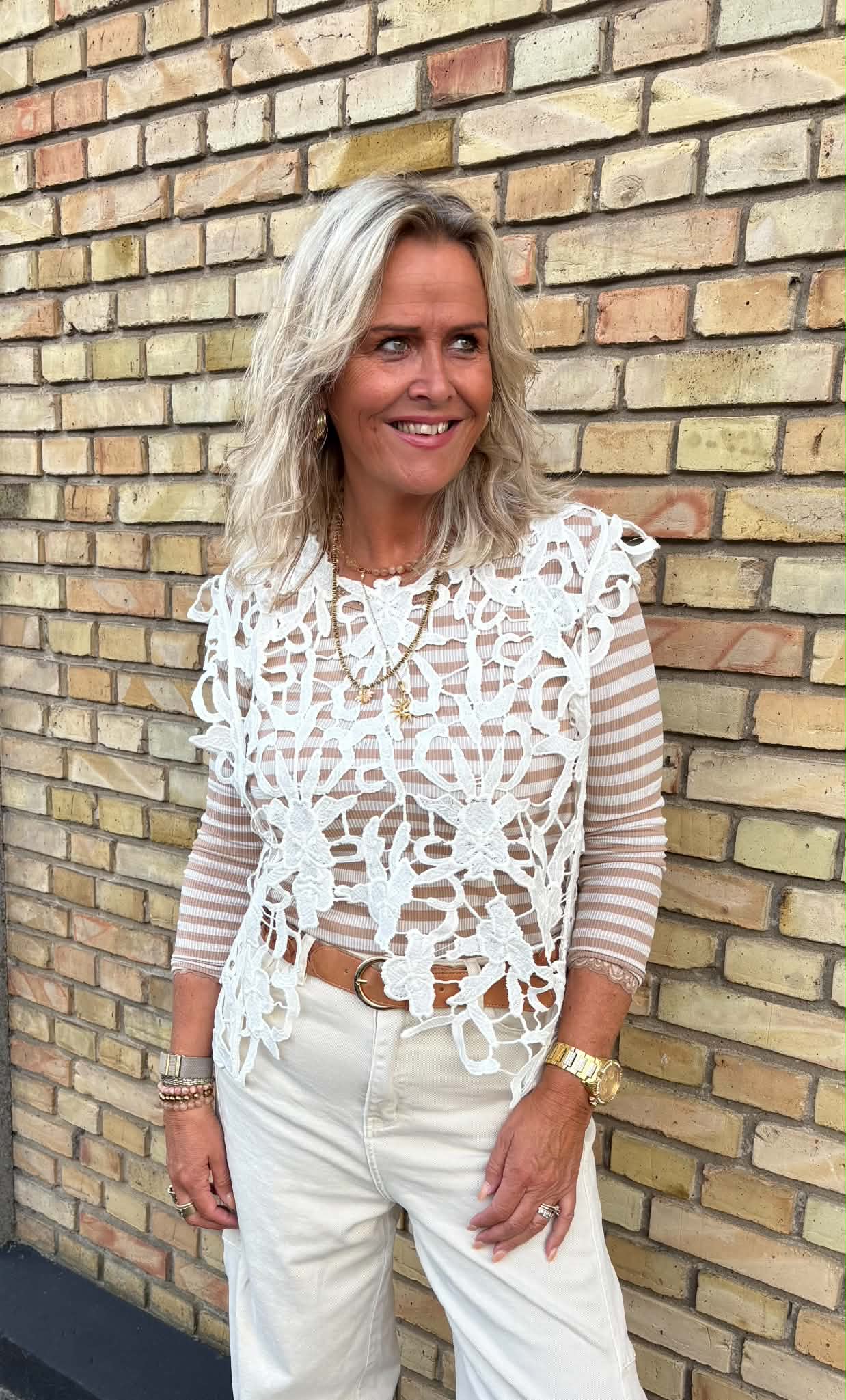 Tim & Simonsen - Yrsa Lace Top Ivory
