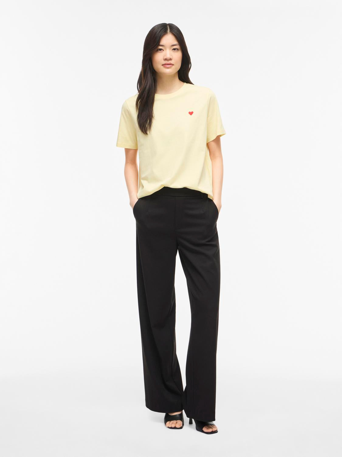 Vila - Vivora - T-shirt - Pastel Yellow