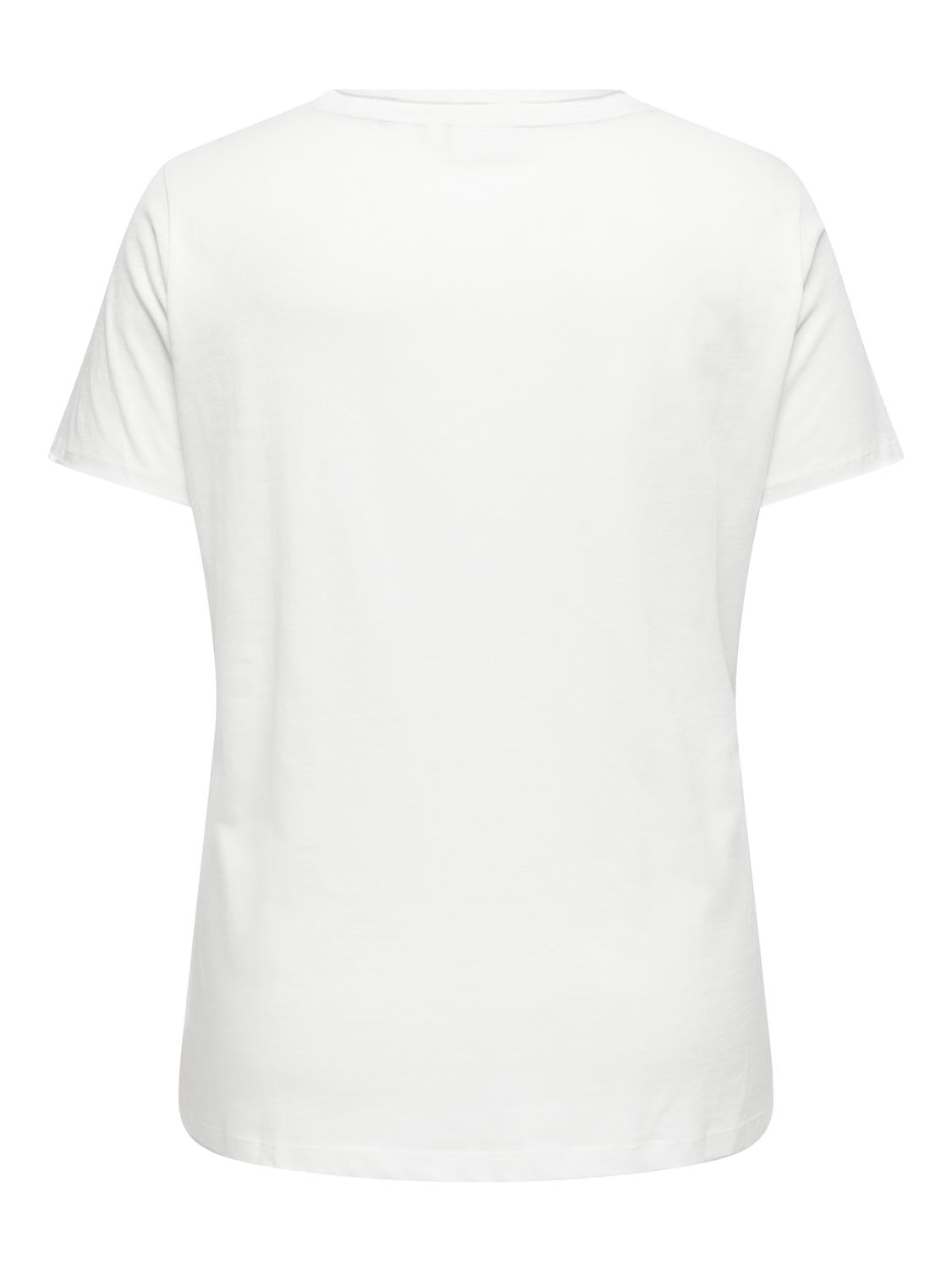Only Carmakoma - Carnovia - T-shirt - Cloud Dancer