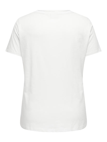 Only Carmakoma - Carnovia - T-shirt - Cloud Dancer