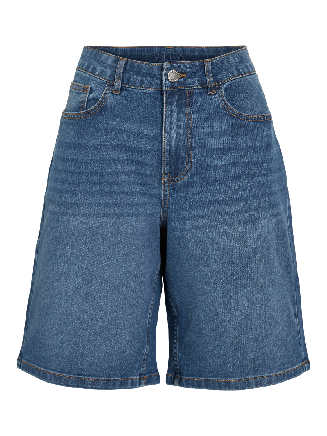 Vila - Vinus - Bermuda Shorts - Medium Blue Denim