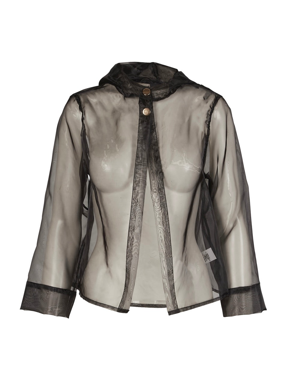 Gennemsigtig sort jakke NÜ Black Viora Jacket