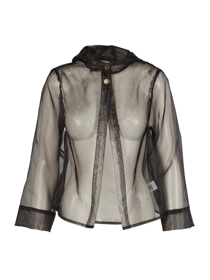 Gennemsigtig sort jakke NÜ Black Viora Jacket