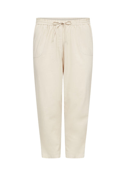 sandfarvet bukser med justerbar talje. Wasabi WA-ERICA 3 SAND
