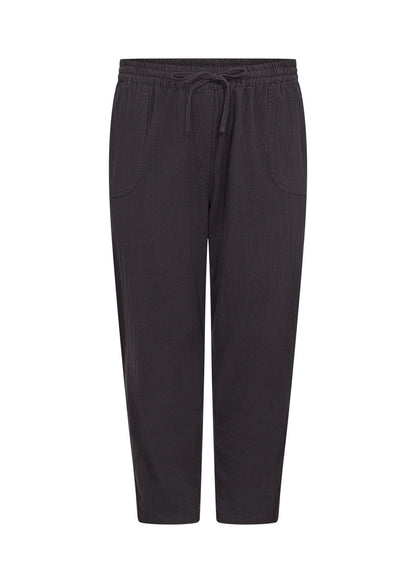 sorte bukser med justerbar talje. Wasabi WA-ERICA 3 BLACK