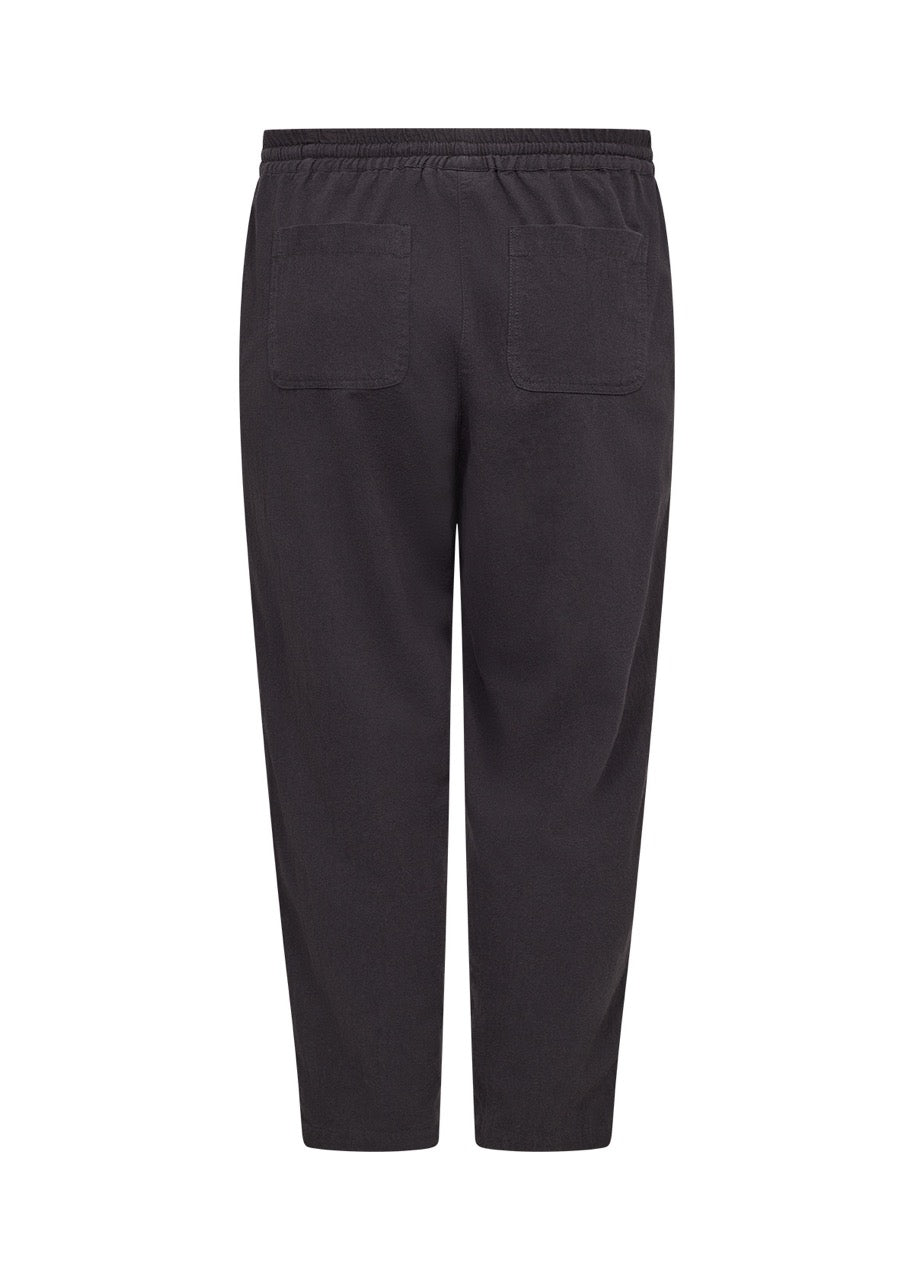 sorte bukser med justerbar talje. Wasabi WA-ERICA 3 BLACK