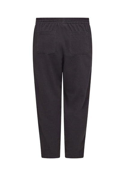 sorte bukser med justerbar talje. Wasabi WA-ERICA 3 BLACK