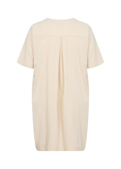 sandfarvet tunika med lommer Wasabi WA-ERICA 7 Sand