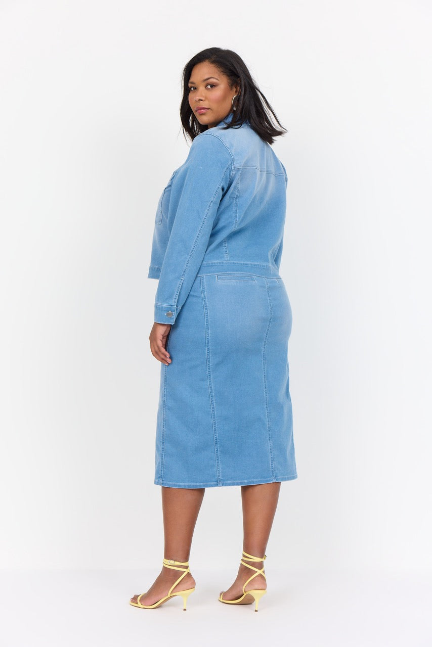 lyseblå denimjakke Wasabi WA-SUMMER 9 LIGHT BLUE DENIM