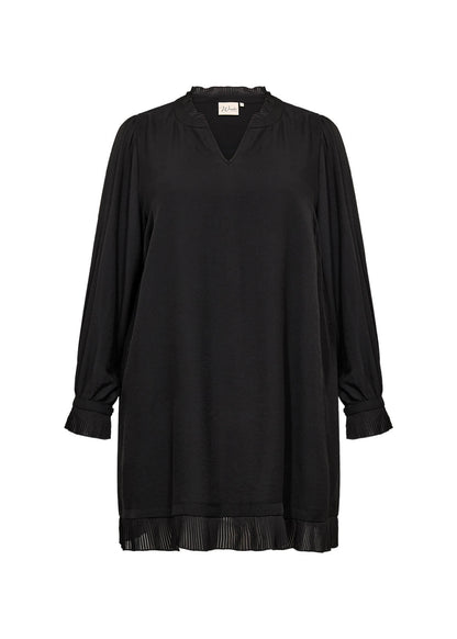 sort tunika med flæsedetaljer Wasabi WA-SAFIA 3 Tunika Black