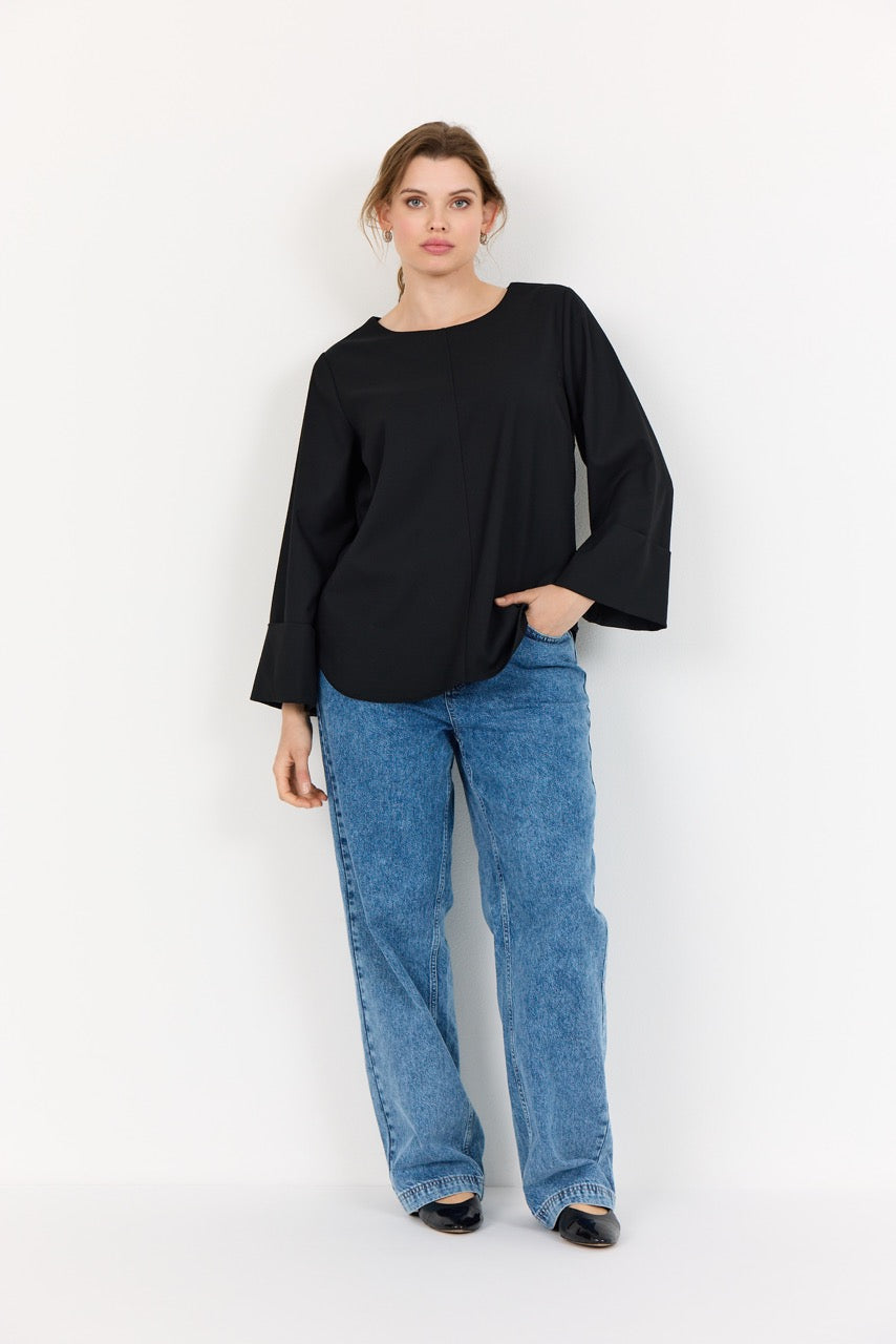 sort bluse Wasabi WA-CHRISTINA 1 Bluse Black