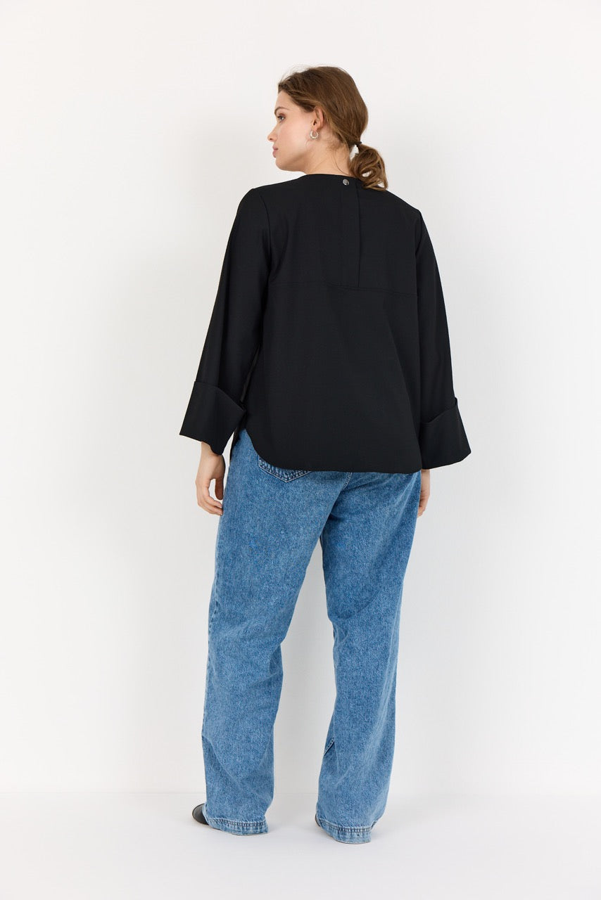 sort bluse Wasabi WA-CHRISTINA 1 Bluse Black