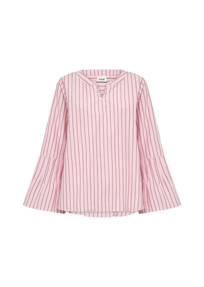 stribet lyserød bluse Wasabi WA-CRISTIN 1 Bluse Rose Combi